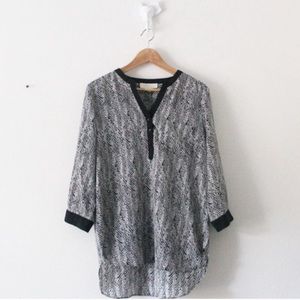 Olive & Oak Long Sleeve Tunic Blouse Top L512